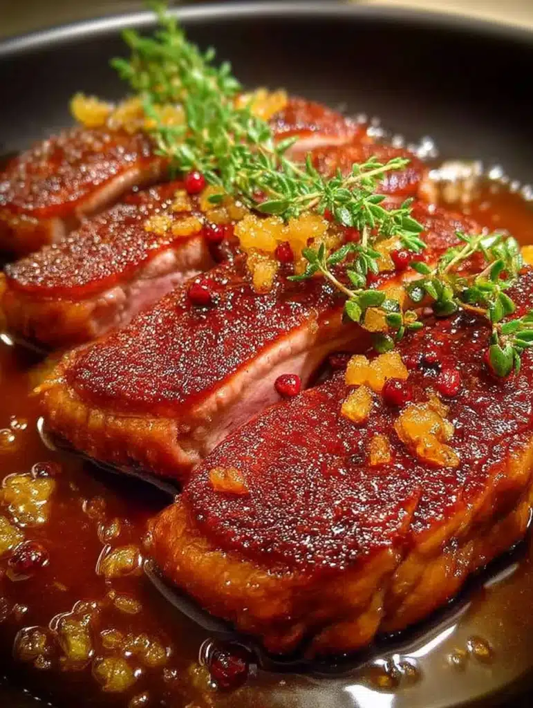 Knusprige Entenbrust mit Honig-Orangen-Glasur: Einfach & köstlich zubereiten