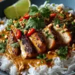 Hähnchen mit Erdnusssauce und Basmatireis – Ein schnelles und leckeres Rezept 10 100