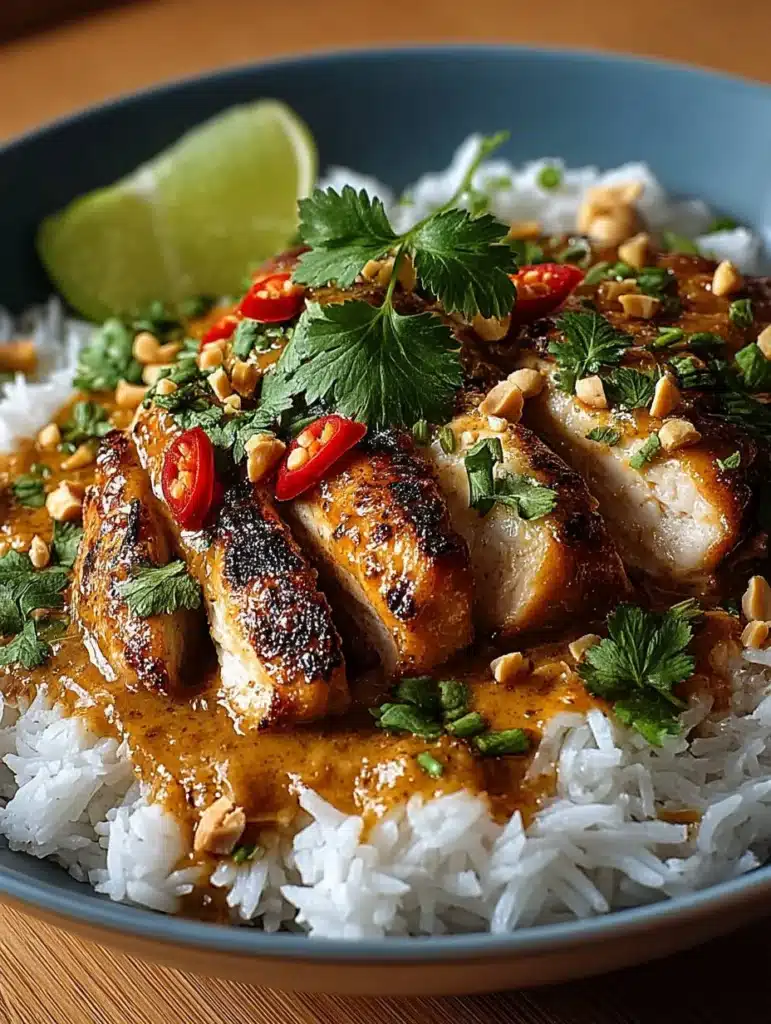 Hähnchen mit Erdnusssauce & Basmatireis: Schnelles, aromatisches Wohlfühlessen in unter 1 Stunde