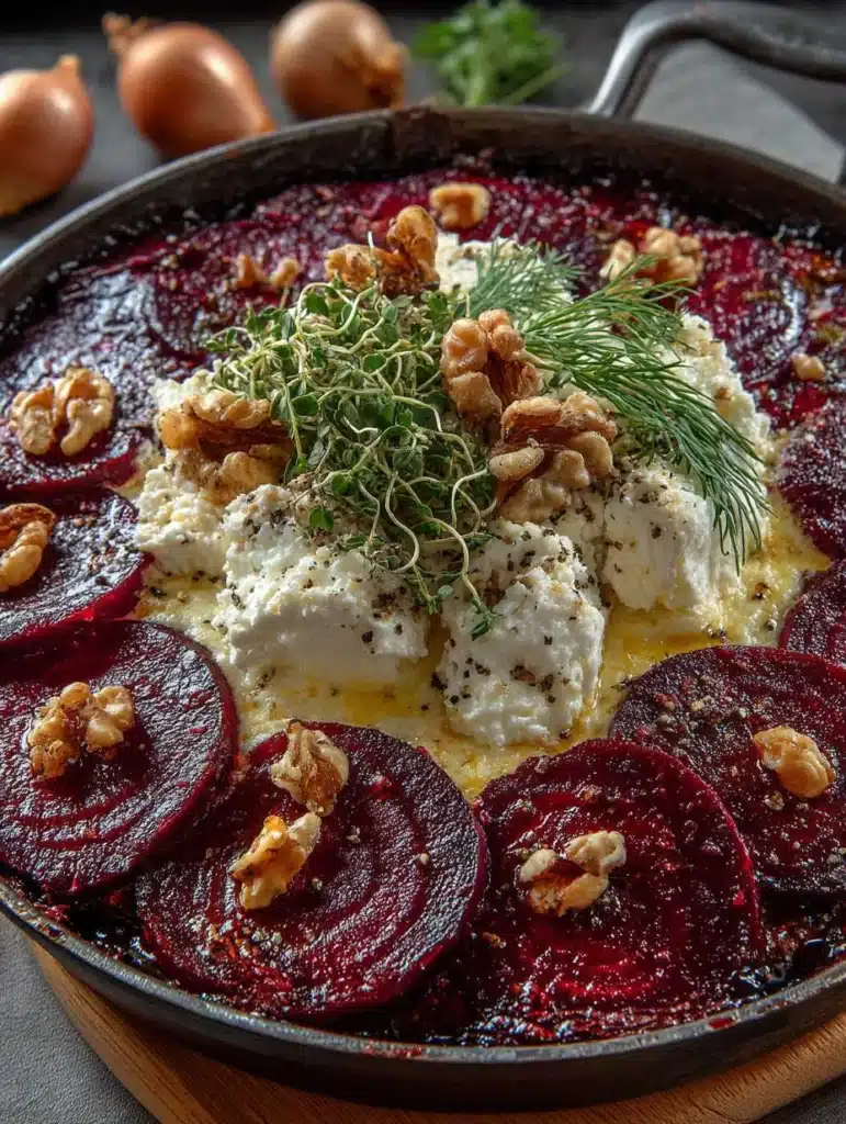 Rote-Bete-Gratin mit Ziegenkäse: Einfaches, herzhaftes Rezept für jeden Anlass