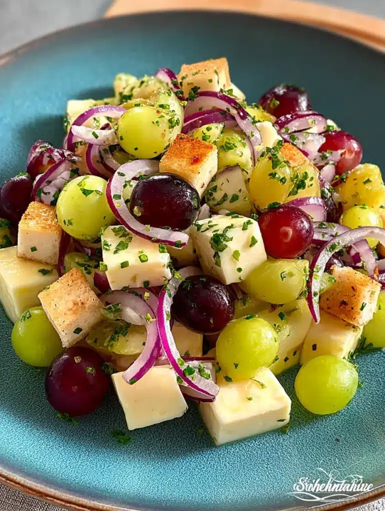 Käse-Trauben-Salat: Cremig, fruchtig & nussig – Dein 15-Minuten-Rezept 73 Käse-Trauben-Salat: Cremig, fruchtig & nussig – Dein 15-Minuten-Rezept