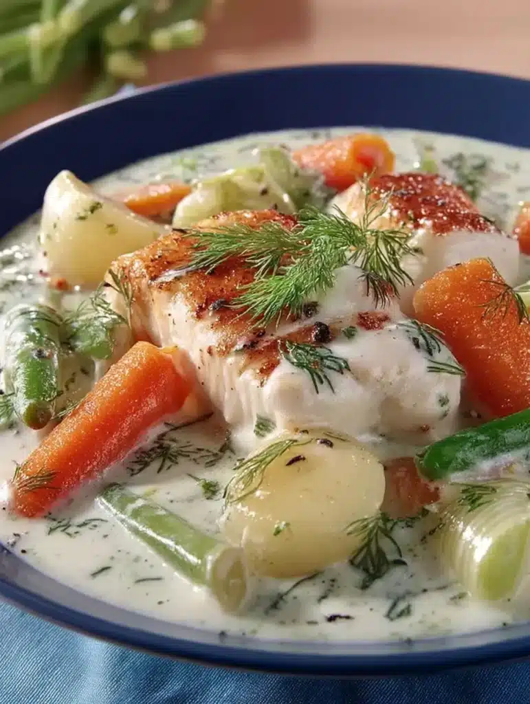 Cremiges Fischgulasch mit Möhren & Lauch: Schnelles Wohlfühlgericht von María