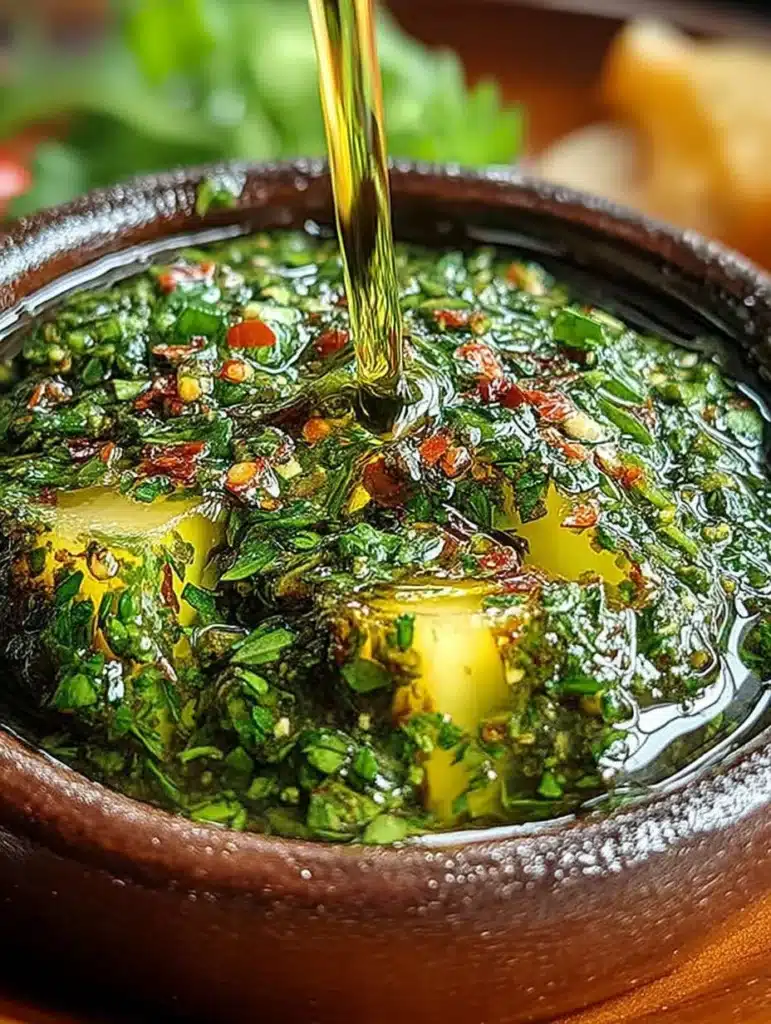 Frisches Chimichurri Rezept: Schnelle Kräutersauce für Gegrilltes – Argentinischer Zauber!