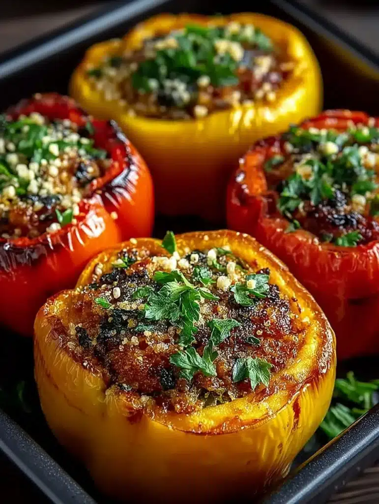 Gefüllte Paprika aus dem Airfryer: Schnelles & Gesundes Rezept von María