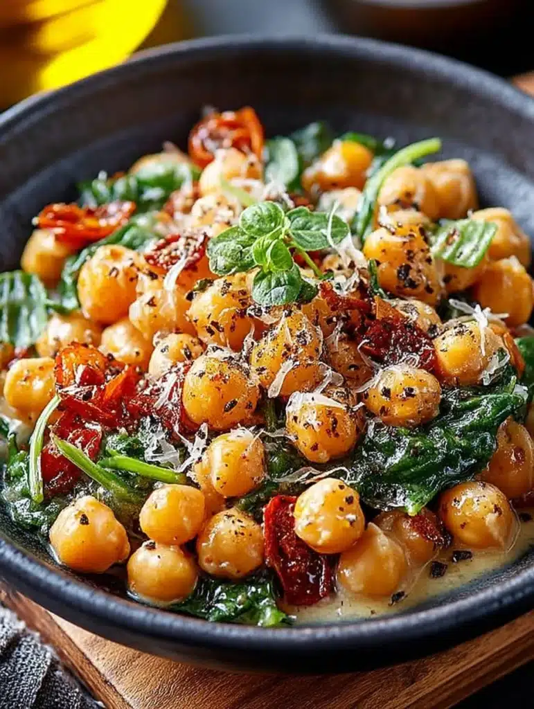 Cremige Kichererbsen Pfanne: Gesundes vegetarisches Rezept mit Kokosmilch & Gemüse