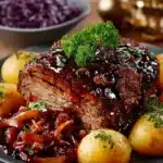 Weihnachtsbraten mit Rotweinsoße: Einfaches Festtagsrezept für Rinderfilet & Hähnchenbrust 6 13