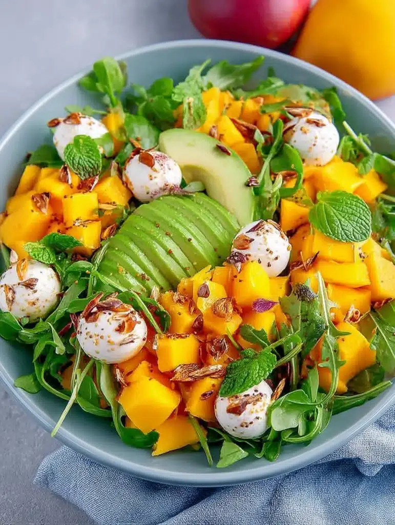 Rucola-Mango-Salat: Blitzschnelles Rezept für exotische Geschmacksexplosion | Einfach & Gesund