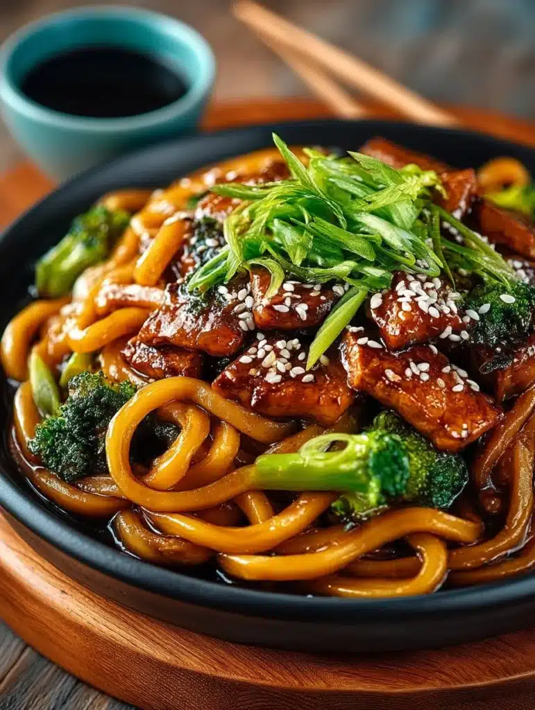 Teriyaki Udon Nudeln Rezept: Schnell, Einfach & Lecker mit Hähnchen