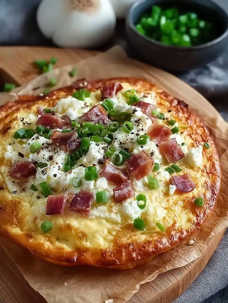Low Carb Flammkuchen mit Quark-Eier-Teig Rezept: Schnell & Kohlenhydratarm