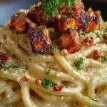 Geräucherte Tofu-Carbonara: Schnelles Veganes Rezept für Cremigen Genuss 163 169