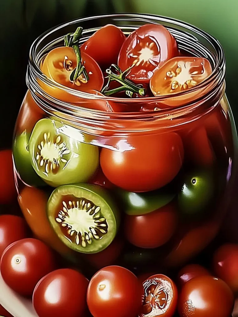 Aromatische Eingelegte Kirschtomaten: Schnelles Rezept mit Zwiebeln & Gurken selbst machen