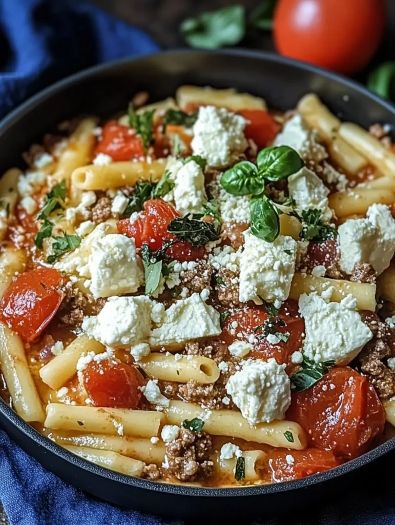 Griechischer Hack-Nudel-Auflauf mit Feta & Kritharaki: Schnell, saftig, köstlich – Familienrezept