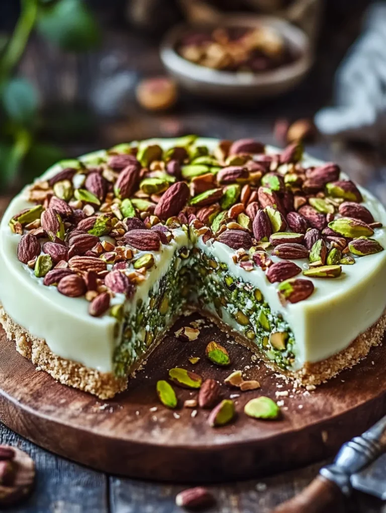 Pistazien-Käsekuchen mit Sauerkirschen – Cremiger Genuss & Einfaches Rezept