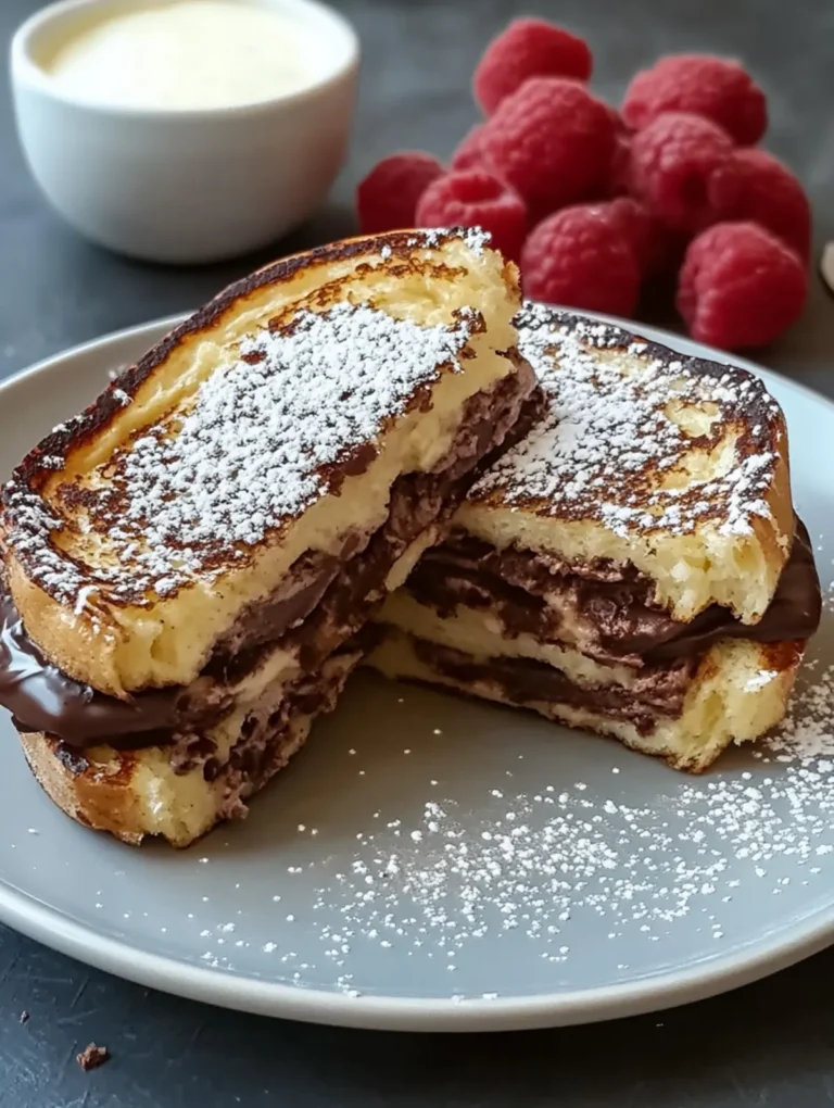 Schokoladen-Gefüllter French Toast: Einfaches Rezept für Frühstück & Dessert