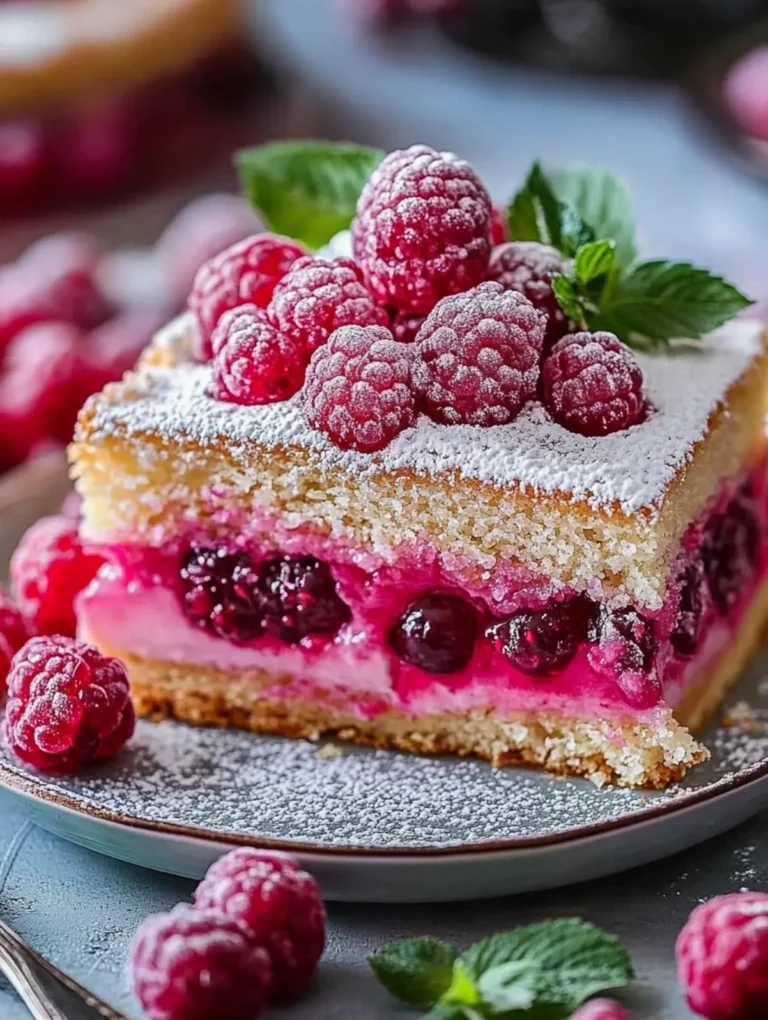 Saftiger Himbeerkuchen mit fluffigem Joghurt-Teig: Einfaches Rezept für jeden Anlass