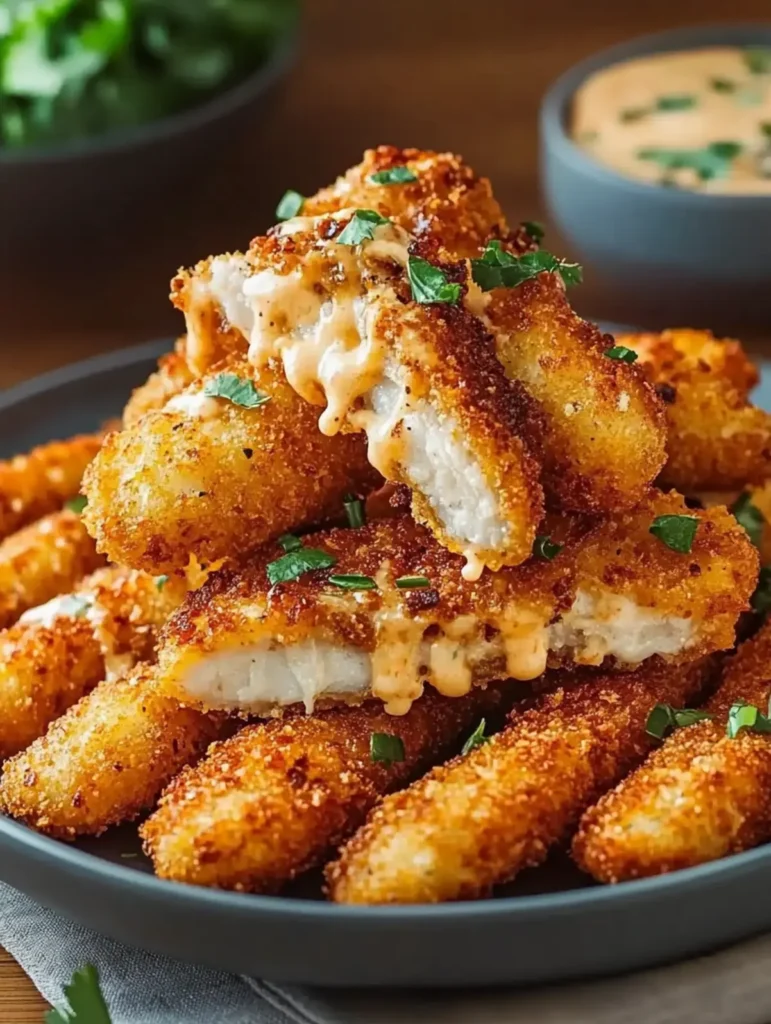 Knusprige Nacho Hähnchenstreifen selber machen: Einfaches Rezept & Dip