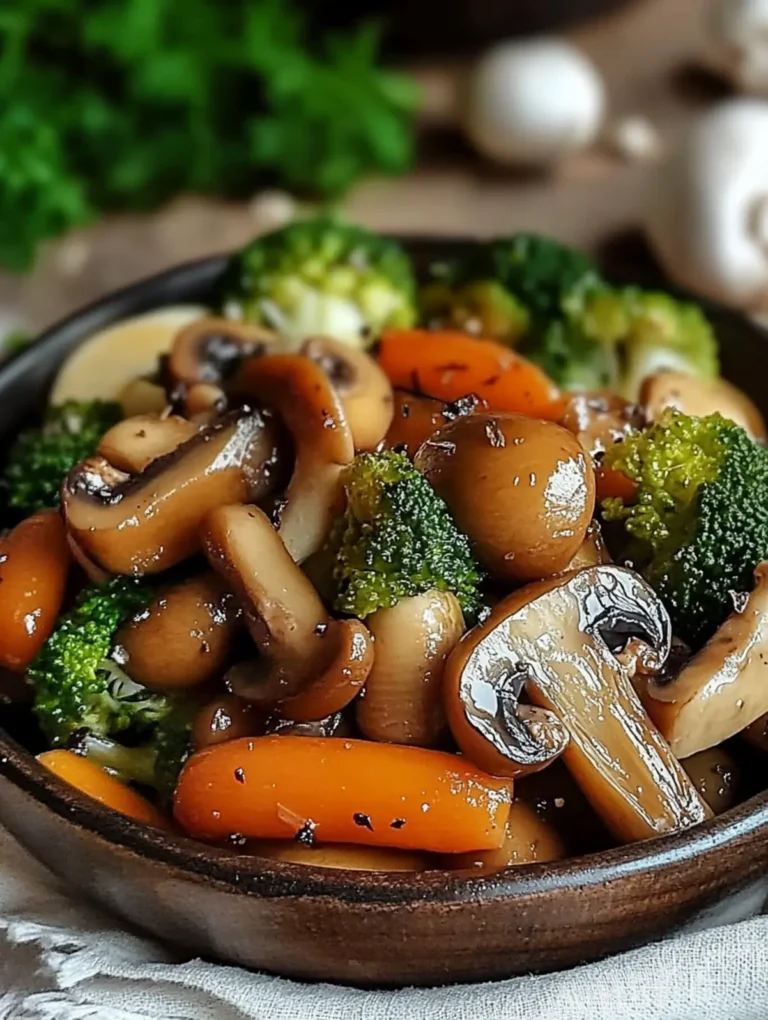 Gebackene Champignons mit Gemüse: Schnelles, veganes & proteinreiches Rezept