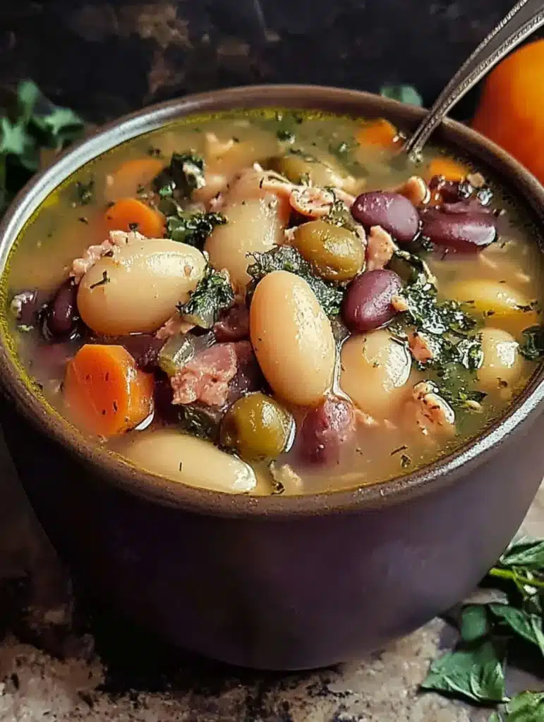 Herzhafter Bohneneintopf mit Schinkenhaxe: Traditionelles Rezept für wärmenden Genuss