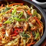 Asianudeln mit Hähnchen: Proteinreiches Wok-Rezept für 4 Personen in nur 60 Minuten 5 28