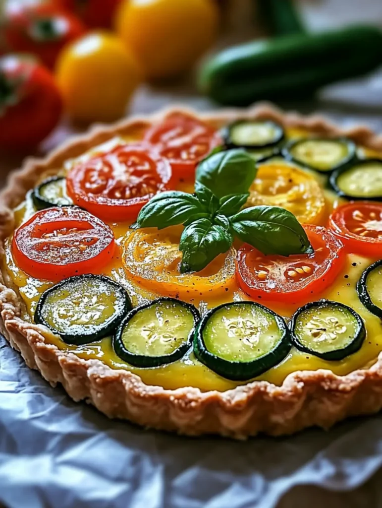 Knusprige Tomaten-Zucchini-Tarte: Einfaches Blätterteig-Rezept