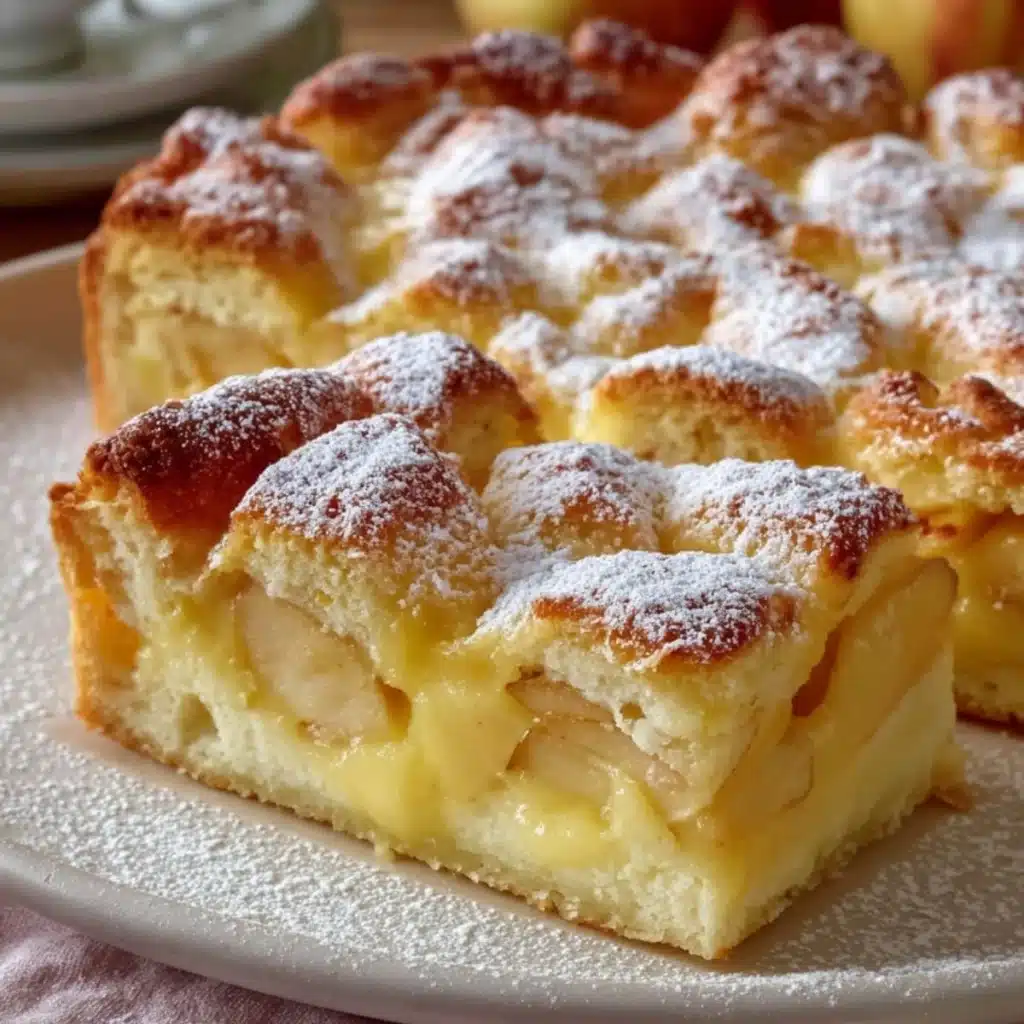 Apfelkuchen mit Vanillepudding Rezept: Der saftigste Klassiker mit cremiger Füllung
