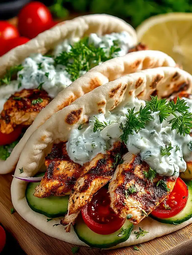 Griechische Hähnchen-Pitas Rezept: Authentischer Genuss in unter einer Stunde