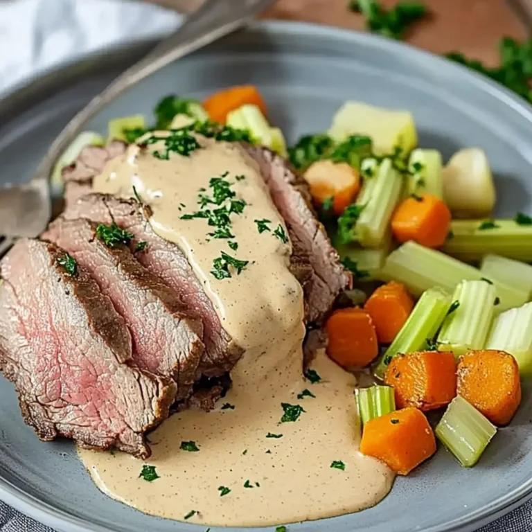 Tafelspitz mit Meerrettichsoße: Einfaches & traditionelles Rezept aus Wien