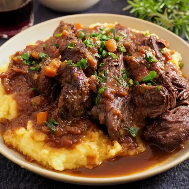 Italienischer Schmorbraten (Stracotto) Rezept: Zarter Rinderbraten mit Reichhaltiger Sauce aus dem Ofen