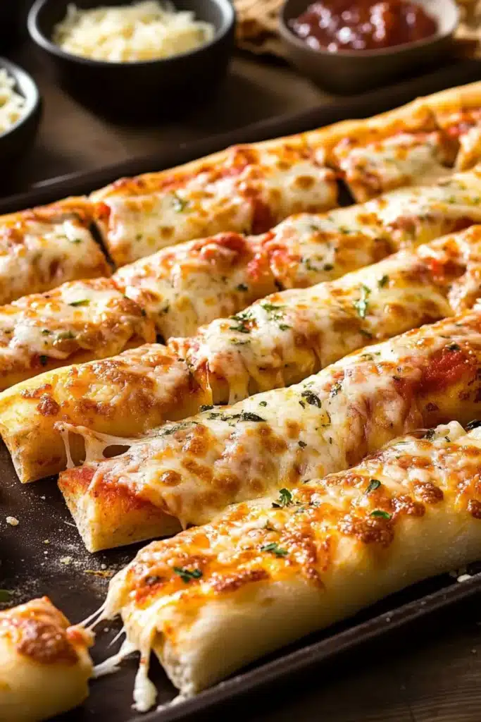 Blitz-Pizzasticks vom Blech: Schnelles Rezept in 25 Min. für Party & Filmabend 37 Blitz-Pizzasticks vom Blech: Schnelles Rezept in 25 Min. für Party & Filmabend