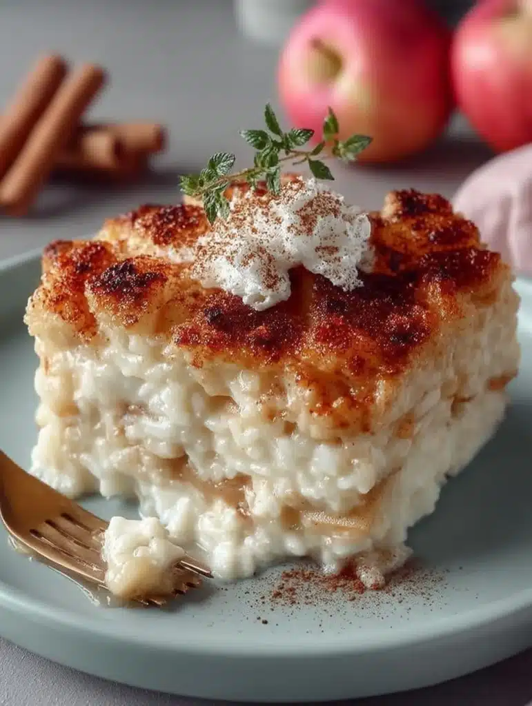 Veganer Apfel-Milchreisauflauf: Einfaches & gesundes Familienrezept