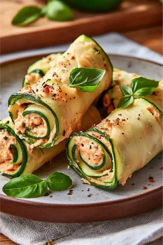 Einfaches Rezept: Gefüllte Zucchini-Röllchen – Schnell, Gesund & Vegetarisch