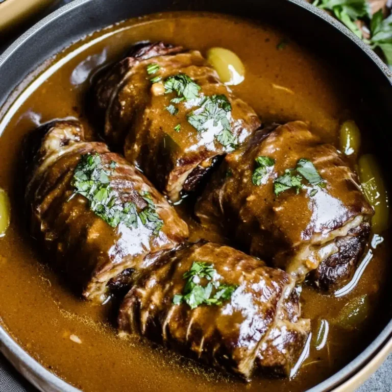 Omas Rinderrouladen Rezept: Traditionell, Zart & Herzhaft mit intensiver Soße