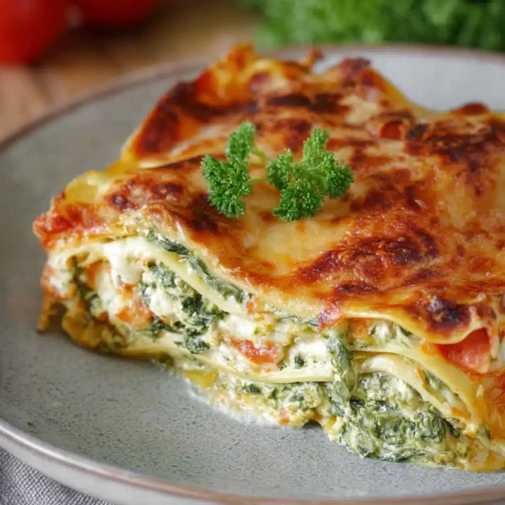 Spinatlasagne mit Feta & Tomaten: Einfaches, vegetarisches Rezept für cremigen Genuss 19 Spinatlasagne mit Feta & Tomaten: Einfaches, vegetarisches Rezept für cremigen Genuss