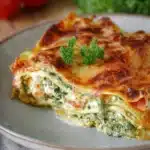 Spinatlasagne mit Feta & Tomaten: Einfaches, vegetarisches Rezept für cremigen Genuss 132 368