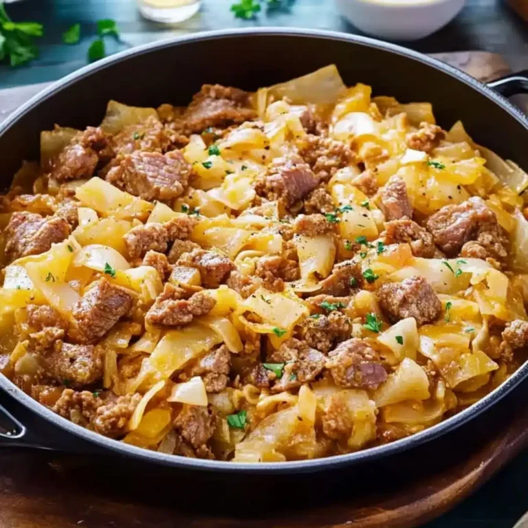 Spitzkohlpfanne mit Hackfleisch: Schnell, einfach, herzhaft & cremig