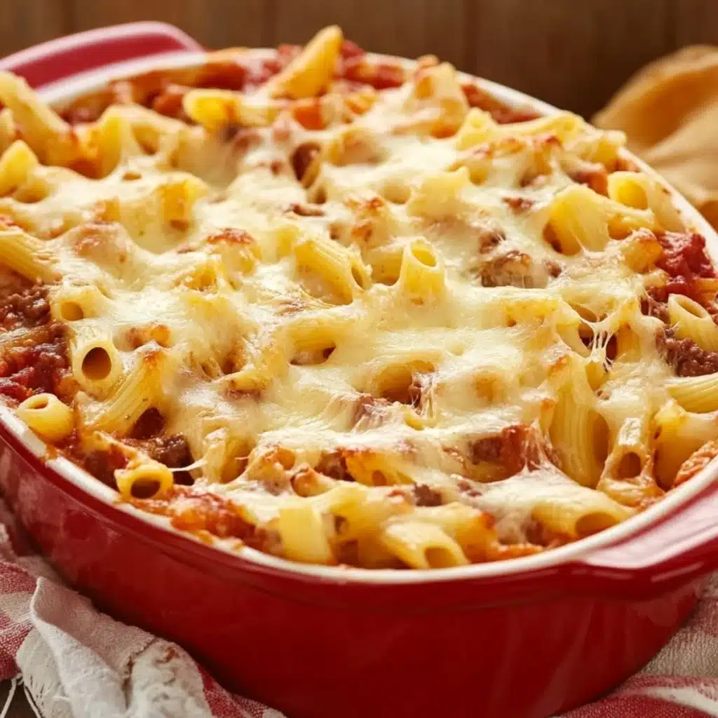 Pasta-Auflauf alla Mama: Einfaches Rezept mit Hackfleisch & Käse | 55 Min. für 4 Personen