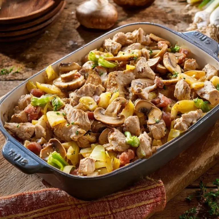 Jägertopf Rezept: Herzhaftes Schweinegeschnetzeltes mit Pilzen & Cremiger Käsesauce
