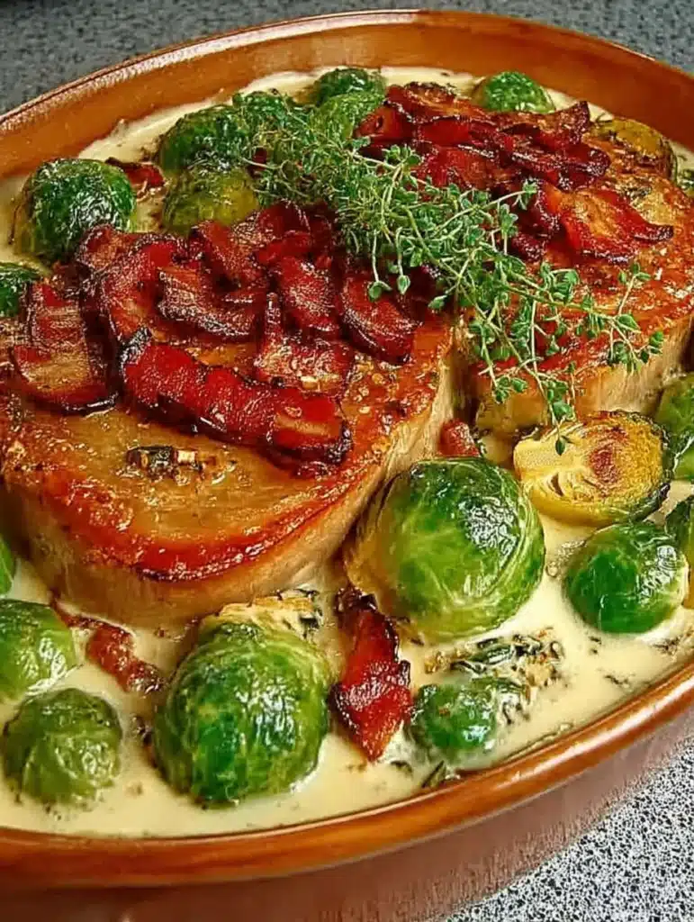 Rosenkohl-Kasseler-Auflauf Rezept: Einfach, herzhaft & cremig für die Familie