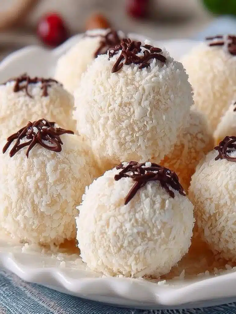 Raffaello Pralinen selber machen: Einfaches Rezept für Kokos-Mandel-Kugeln