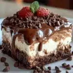 Schokoladen-Lasagne: Einfaches No-Bake-Dessert mit Frischkäse & Beeren 4 7