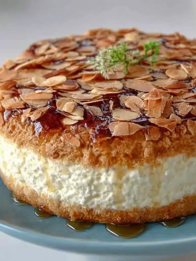 RUCK-ZUCK-BIENENSTICH: Blitzschnelles Honig-Mandel-Kuchen Rezept mit Sahne