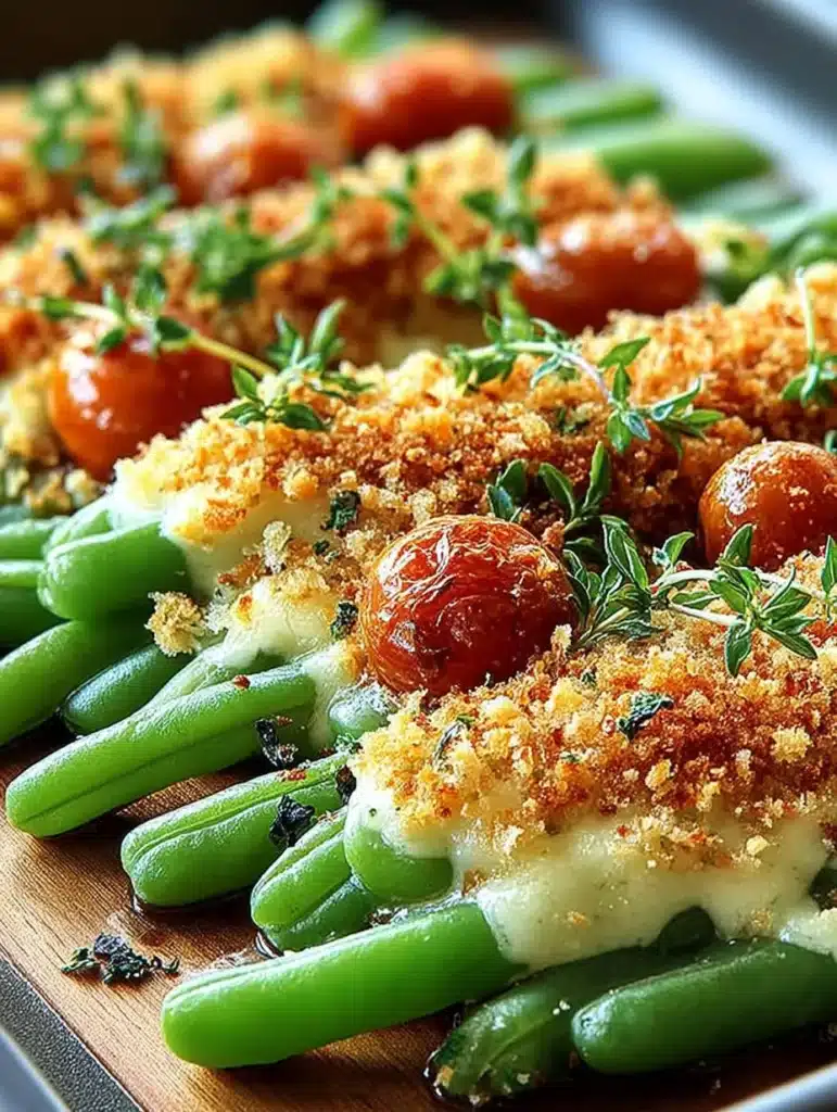 Köstliche Parmesan Bohnen: Knuspriges, käsiges Gemüse-Rezept für Beilage & Snack