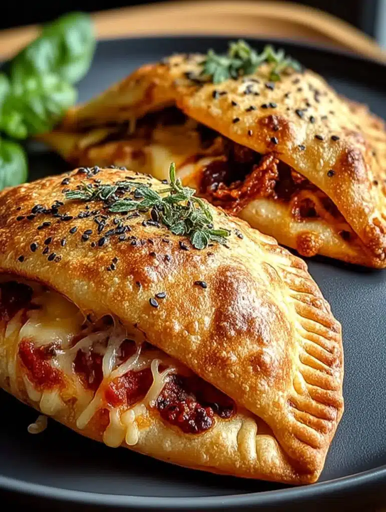 Mini-Calzones aus dem Air Fryer: Knusprig, schnell & lecker mit Hühnchen und Käse