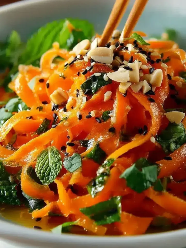 Karottensalat mit Ingwer-Sesam-Dressing: Einfaches Rezept für gesunden Genuss