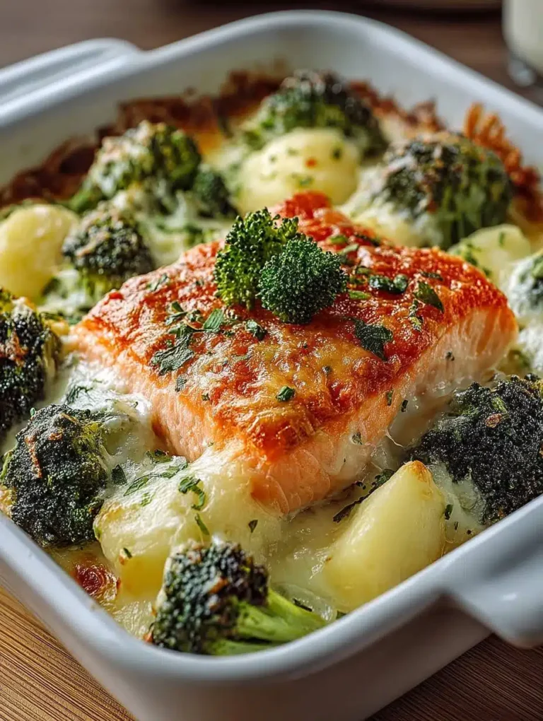 Lachs-Brokkoli-Gratin: Cremiges & einfaches Rezept mit veganem Käse