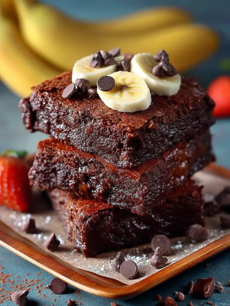 Saftige Bananen Brownies Rezept: Überreife Bananen einfach & köstlich verwerten