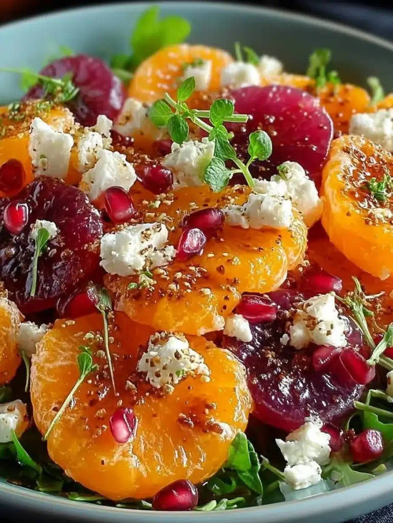 MANDARINEN FETA WINTERSALAT: Schnelles & leichtes Rezept in 35 Minuten
