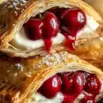 Kirschtaschen mit Frischkäsefüllung: Das schnelle & einfache Blätterteig-Rezept 165 464