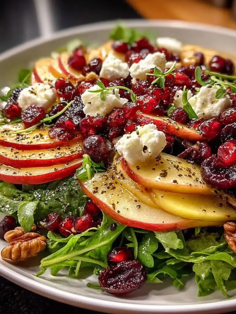 Weihnachtssalat in 15 Minuten: Frisch & Knackig mit Granatapfel & Walnüssen