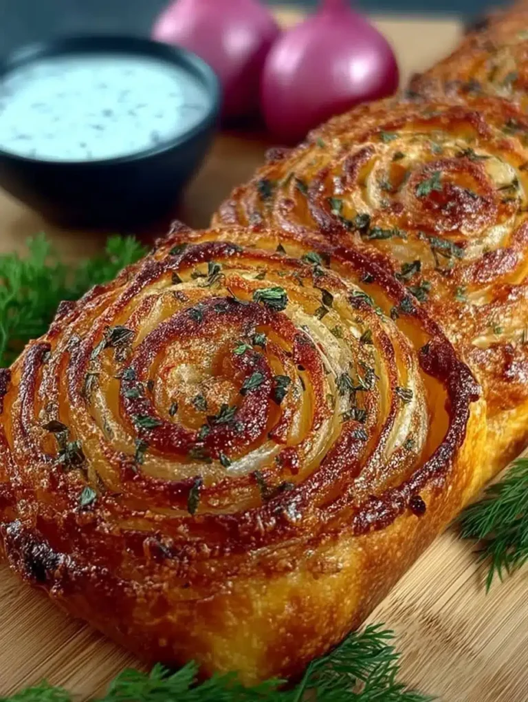 Knusprige Zwiebelrolle Rezept: Einfach, schnell & herzhaft mit Blätterteig